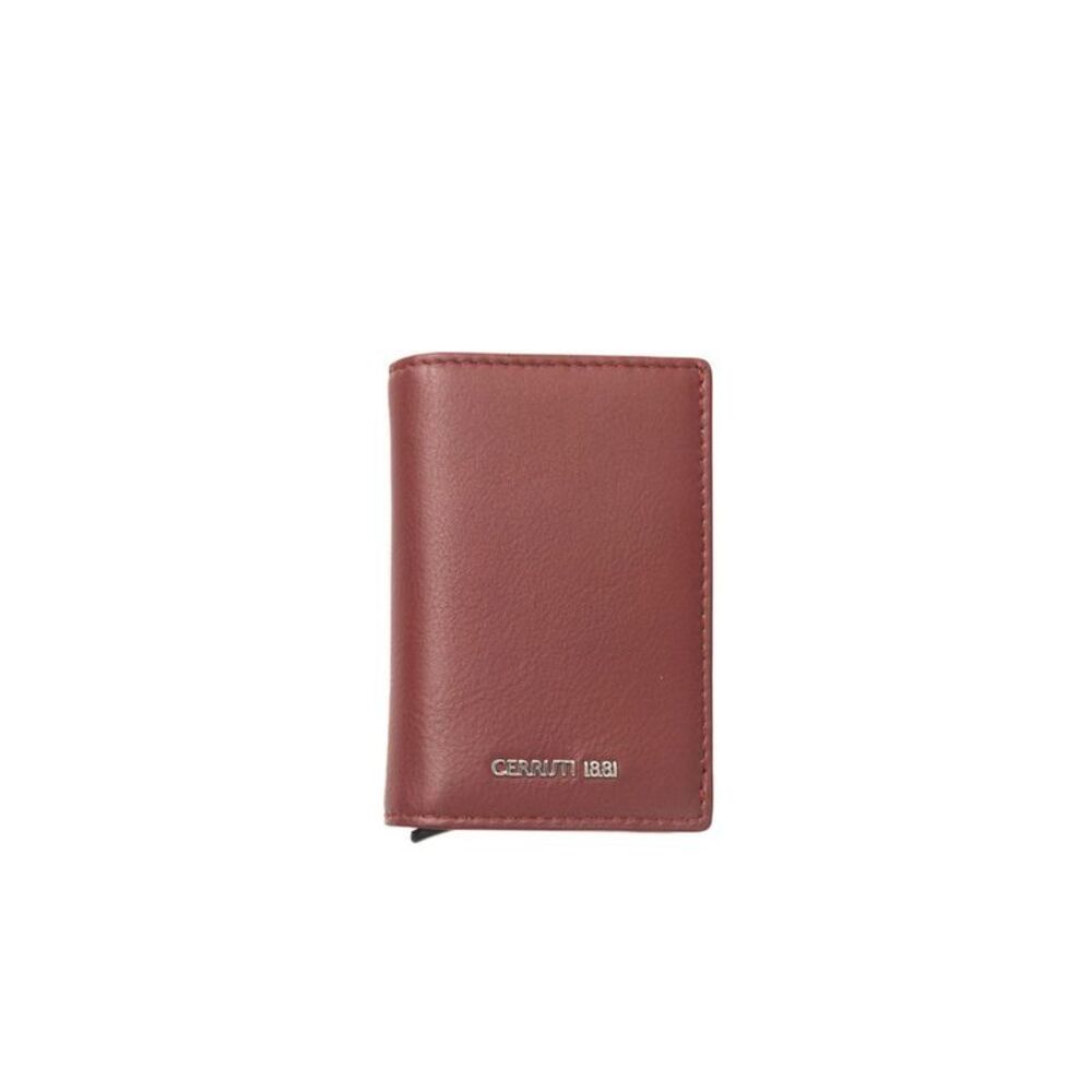 Cerruti 1881 Red Calfskin Men Men's Wallet